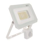 LED прожектор SIMPO, 30W, 3000 lm, IP44, неутрална бяла, PIR сензор