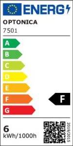 LED ОСВЕТЛЕНИЕ ЗА СТЪЛБИ 6W 480LM ЧЕРЕН ПРАВОЪГЪЛЕН 3000K IP65 - Image 2