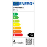 LED ОСВЕТЛЕНИЕ ЗА СТЪЛБИ 2W 80LM СИВ КВАДРАТЕН 3000K IP65 - Image 2