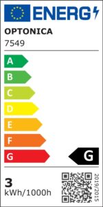 LED ОСВЕТЛЕНИЕ ЗА СТЪЛБИ 3W 180LM БЯЛ ПРАВОЪГЪЛЕН 3000K IP65 - Image 2