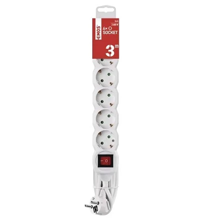 EMOS РАЗКЛОНИТЕЛ 6S 3M 1,5MM SW.SCH
