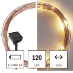 120LED NANO СОЛАРНА 12М ТОПЛА СВЕТЛИНА - Image 3
